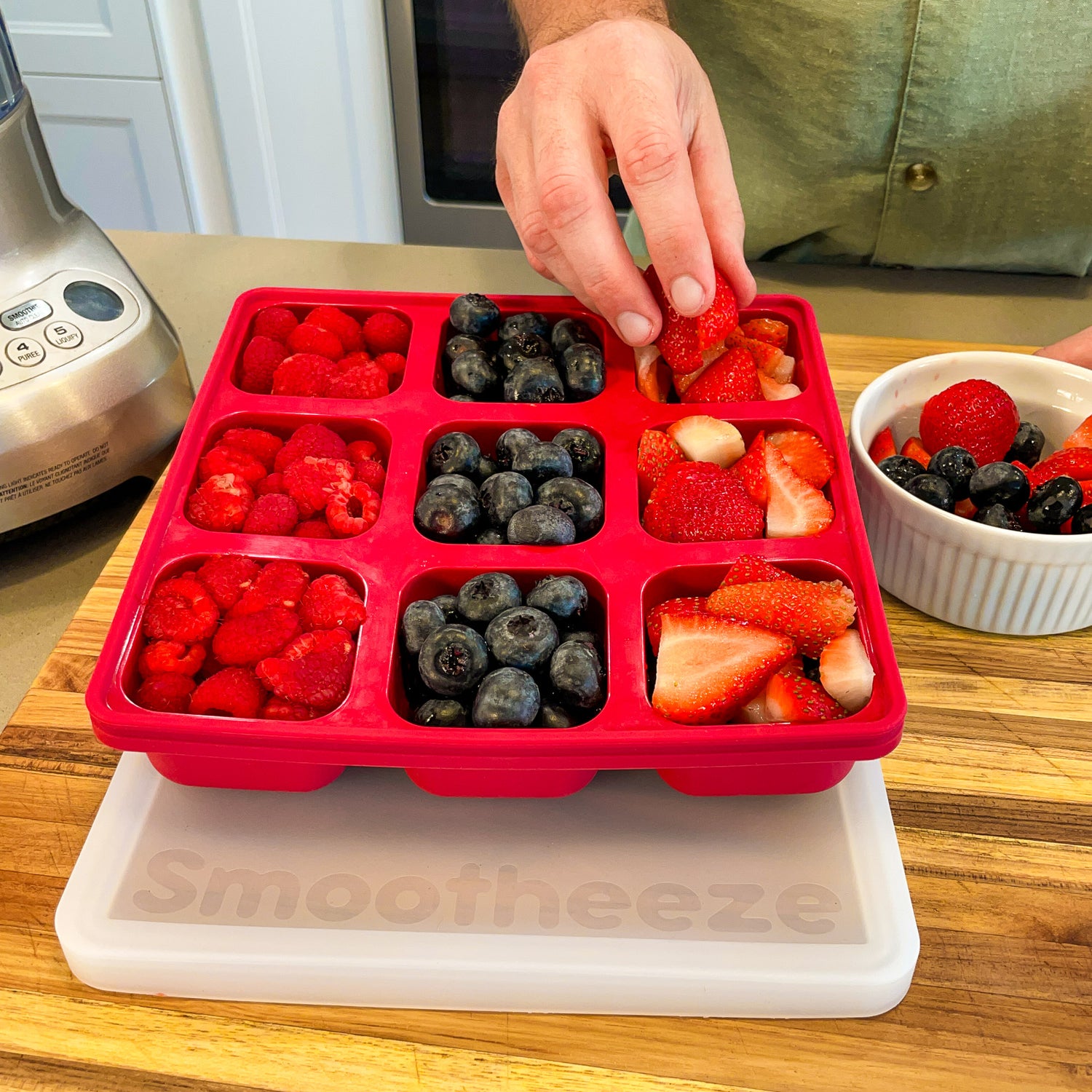 Half Cup Freezer Tray for Smoothies