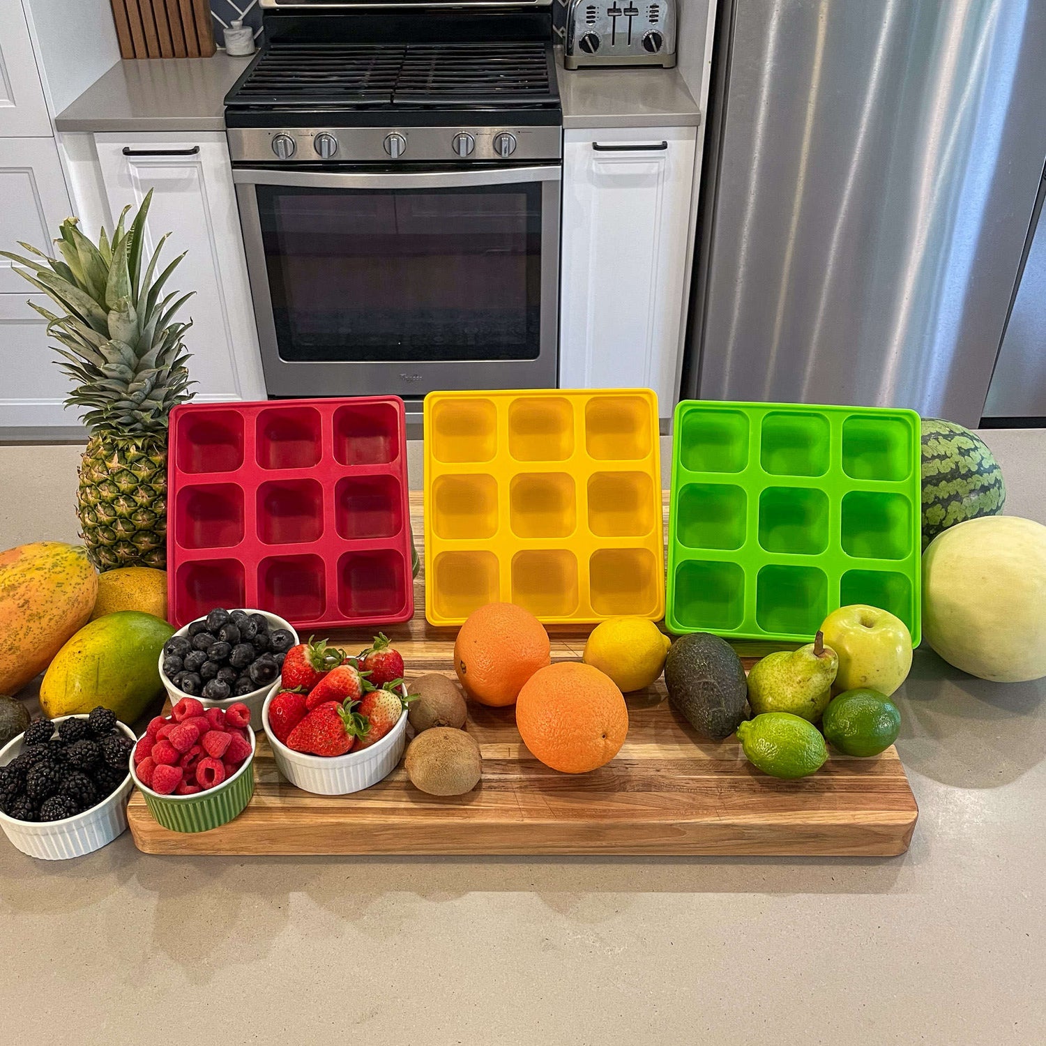 Half Cup Freezer Tray for Smoothies